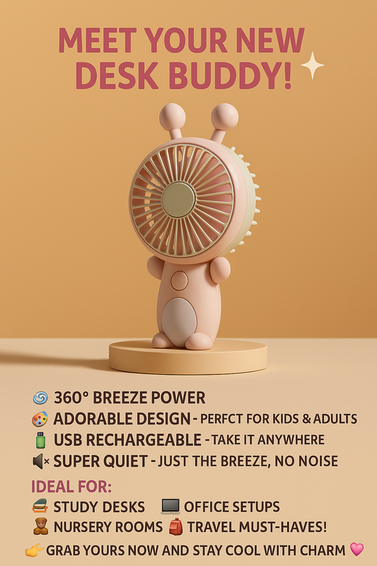 Portable Mini Fan - Rechargeable Hand Fan