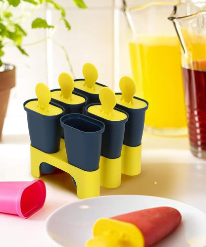 Ice Pop Makers, Kulfi Candy Mould Tray for Children & Adults (Blue)