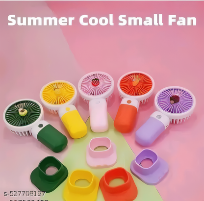 portable Mini handheld fan with stand USB charging